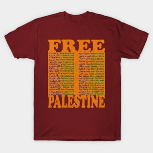 Free Palestine,Palestine cities, Palestine solidarity,Support Palestinian artisans,End occupation T-Shirt